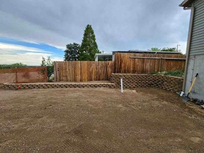 Retaining Wall Installation Project