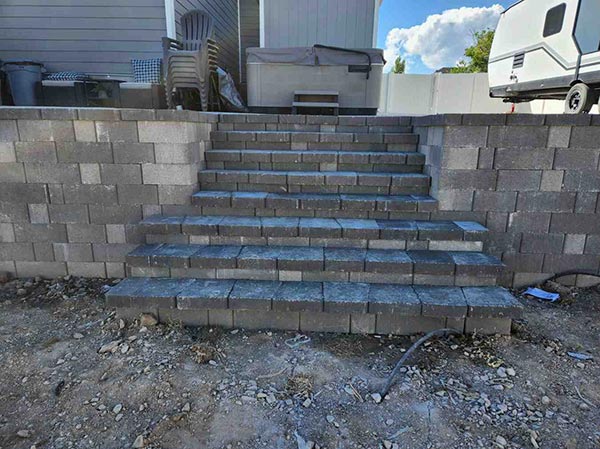 Stone Step Installation